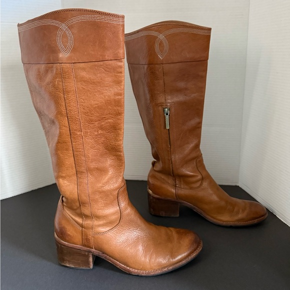 Donald J. Pliner Shoes - DONALD J PLINER Rustic Brown WILLI Leather Western Riding Boots 9 M